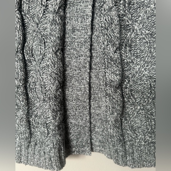 EUC Just My Size Cozy Cowl Neck Gray Grandpa Button Up Sweater Women Plus 1X XL - Picture 6 of 12